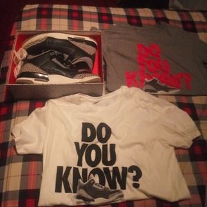 2011 Air Jordan Retro 3 w/h Matching Retro Shirts
